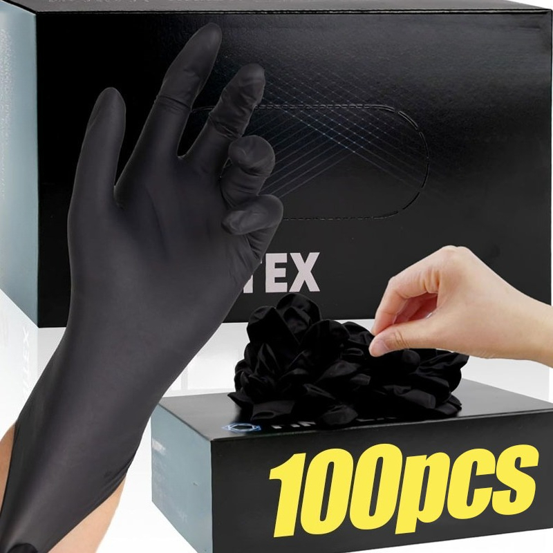 Black Disposable Gloves Unisex - Latex Disposable Glove recension och pris