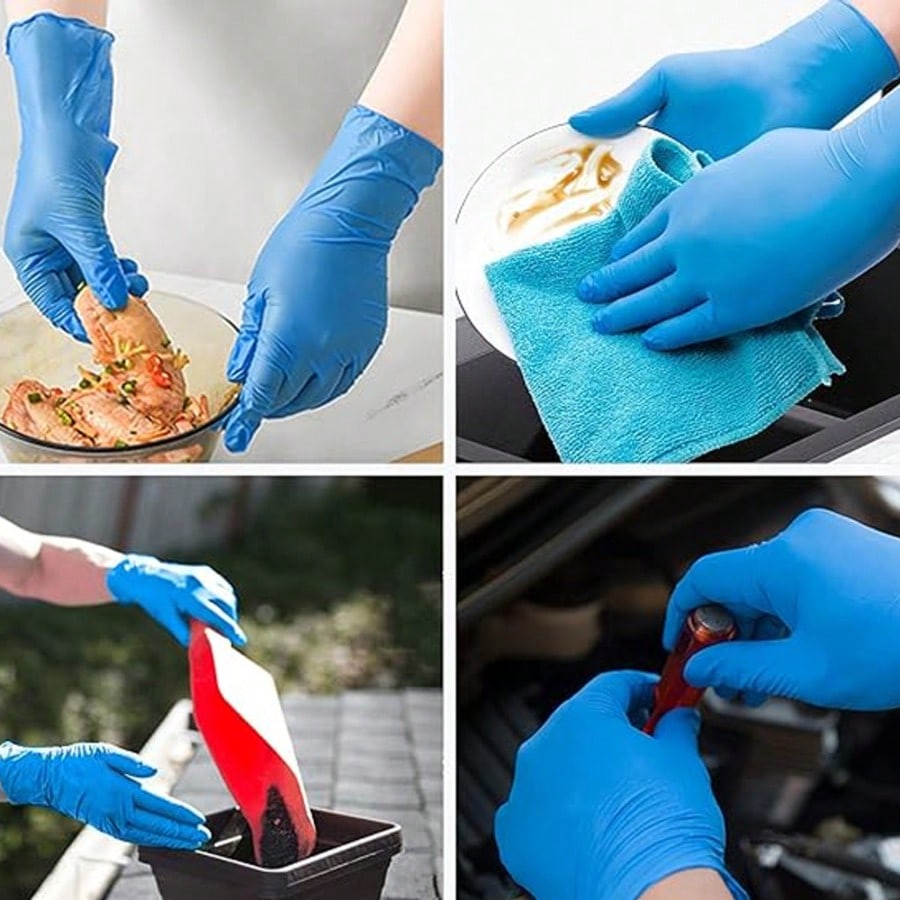 100pcs Heavy Duty Nitrile Disp - Nitrile Mechanic Glove recension och pris