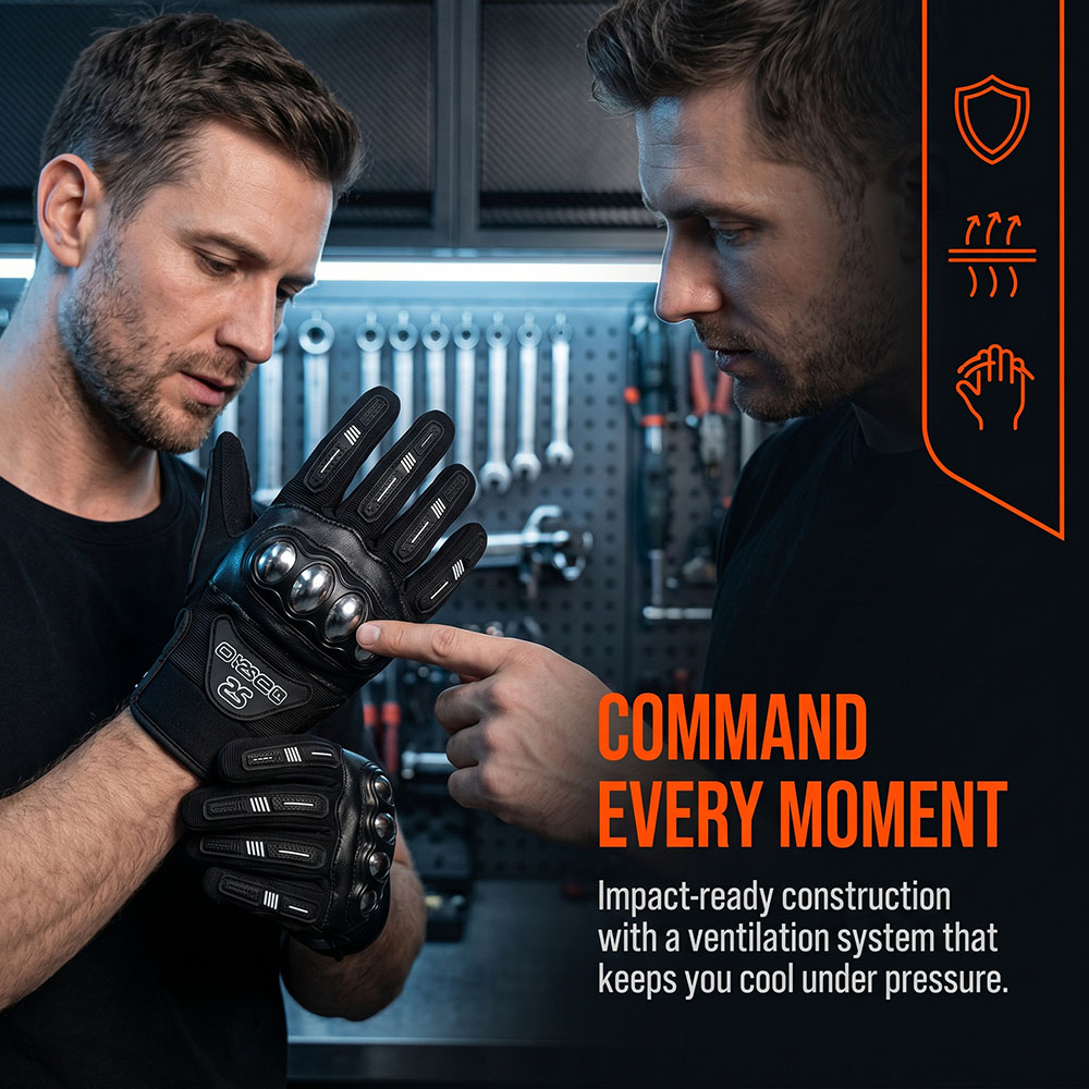 Breathable MX Motorcycle Ridin - Motorcycle Glove Knuckle recension och pris